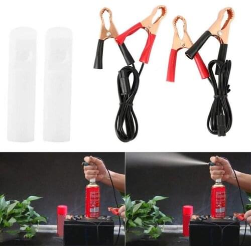 Auto Vehicle Fuel Injector Flush Cleaner Adapter Kit DIY Car Cleaning Tool With 2 Nozzles Car Fuel System Wash Cleaning Tool Kit