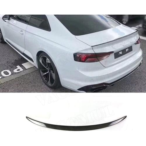 Carbon Fiber Rear Spoiler Boot Wings For Audi A5 S5 Sedan Spoiler 2017 2018 2019 Car Styling