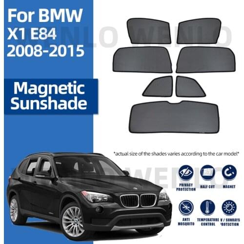 For BMW X1 E84 2008-2015 Front Windshield Car Sunshade Side Window Blind Sun Shade Magnetic Visor Auto WindScreen Mesh Curtains