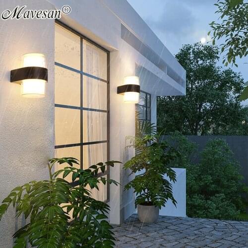 IP66 Waterproof LED Wall Lamp For Bedside Porch Patio Bathroom Indoor&Outdoor Home Surface Mounted Aluminum Sconce For AC90-260V