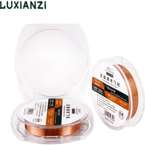 LUXIANZI 0.01/0.02mm Pure Copper Wire Fly Line Jumper BGA PCB For Phone Tablet Motherboard Soldering Repair Hand Tools
