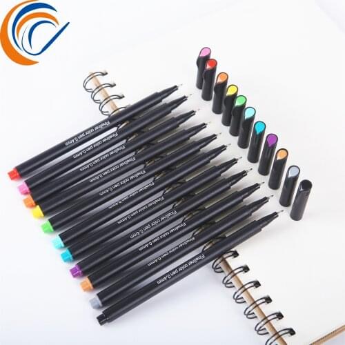 Water Color Marker Pen 12/24/60 colors Fine Color Water Based Line Pen Painting Supply Art Supplies