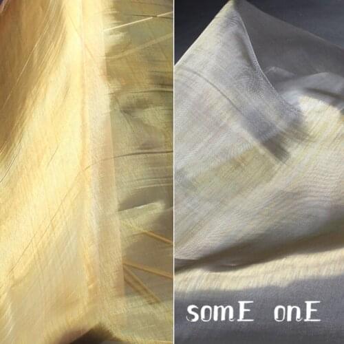 Nylon Stiff Mesh Tulle Fabric Gold Silver DIY Patchwork Fluffy Skirt Dress Support Decor Clothing Metallic Designer Fabric