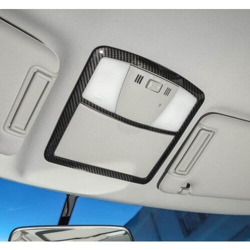 Front driver roof reading lights lamp decorative cover stikcer trim for nissan patrol Interior Accessories 2017 2018
