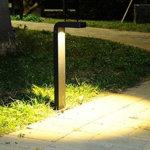 Modern Waterproof Garden Post Lawn Lamp Aluminum Courtyard Stand Pole Column Light Villa Hotel Landscape Pathway Pillar Light