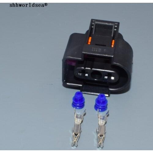 Worldgolden 2 Pin Plug Washer Fluid Sensor Pigtail For VW Golf MK5 MK6 Jetta Passat Tiguan For Audi A4 A6 Q5 R8 TT 1J0973202