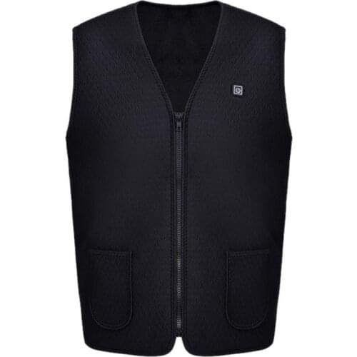Men Women USB Heating Vest Electric Heated Waistcoat Jacket Heating Pads Winter Warmer Coat For Outdoor Camping Fishing