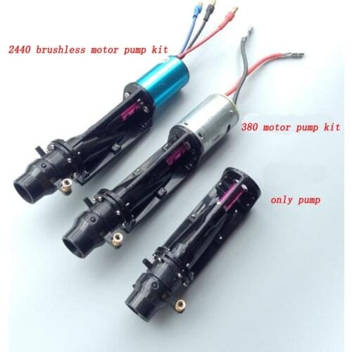 1SET New Version High Speed Pump Spray Water Thruster 380 Motor or 2440 Brushless Jet Boat Pumps Kit for RC DIY Parts