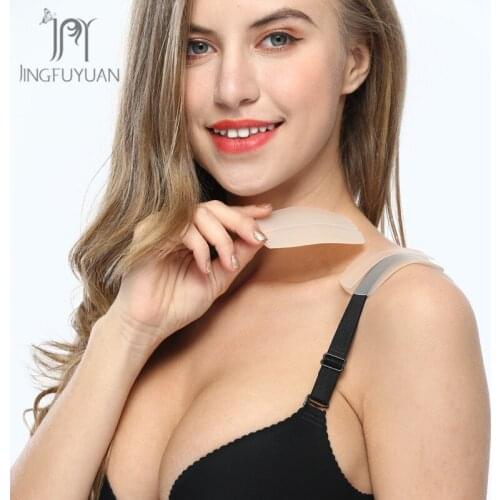 1 Pair Anti-Slip Shoulder Pads Silicone Bra Straps Holder Convenient Bras Anti-Slip Shoulder Pad Magic Bra Silicone Holders