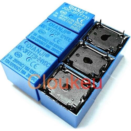 100pcs Relay JQC-3F(T73)-5VDC JQC-3F(T73)-12VDC JQC-3F(T73)-24VDC DIP5