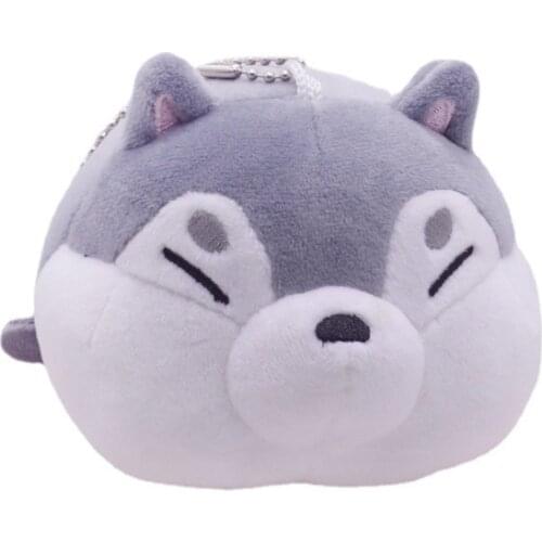 12Pcs/Lot 10CM Random Husky Shiba Inu Dog Combination Mini Cute Soft Plush Keychain for Bag Key Pendant