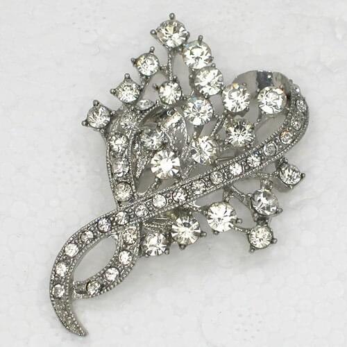 12pcs/lot Wholesale Fashion Brooch Crystal Rhinestone Wedding Party Flower Pin brooches Jewelry gift C102153