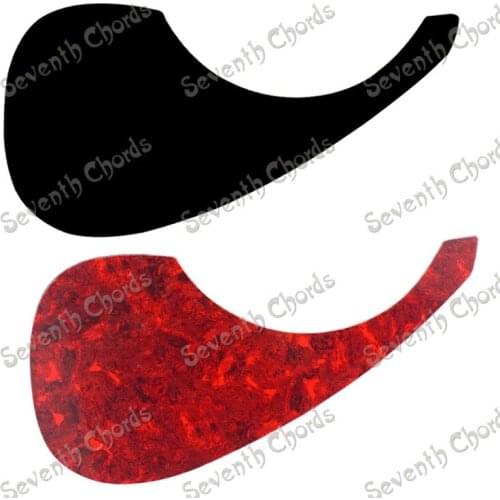 2 Pcs 40 " 41 " Guitar Pickguard Pick Guard Anti-scratch Plate for Folk Acoustic Guitar Replacement parts - Black & Red choose