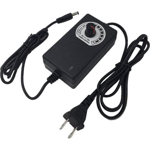 2PCS 12 V Adjustable Power Supply Adapter AC DC 3V - 12V 2A 24W universal charger Voltage Regulator driver For Led Strip US Plug