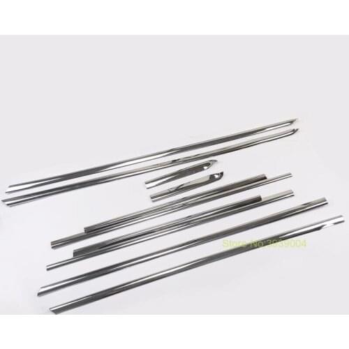 8PCS ABS Window Trim Cover For Mercedes Benz Vito 2016 2017 Exterior Body Decoration Car-Styling Accessories