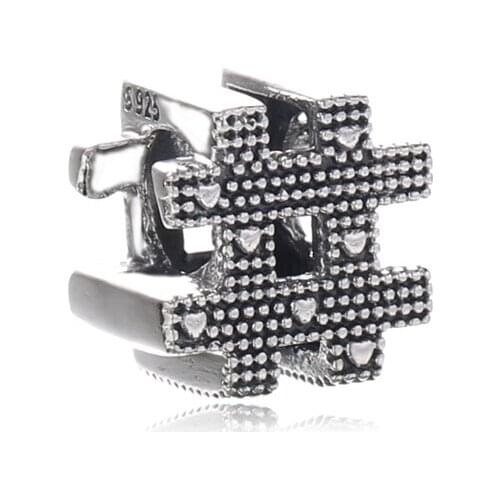 Ajax 925 Sterling Silver Jewelry Creative Individuality Label Symbol Beads Charms Fit Bracelet & Bangle Women Gift Wholesale