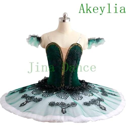 Velvet Green Don Quixote ballet professional tutu Adult Blue Emerald Pancake Tutu Costume YAGP Classical Ballet Tutu Dress Girls