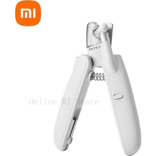 Xiaomi PETKIT Pet Cat Dog Safety Nail Clipper with LED Lighting Prevent Clipping The Nail Blood Vessels Grooming Cutter Trimmer