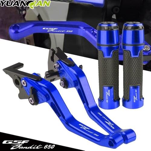 For SUZUKI GSF650 BANDIT Motorcycle Short CNC Aluminum Adjustable Brake Clutch Levers GSF 650 Bandit Handle Hand Grips 2005-2006
