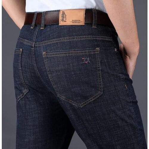 Jeans New 2021 Jean Mens MenS Classic Luxurys Pants Denim Biker Luxe Pant Slim Fit Baggy Straight Trousers Designer