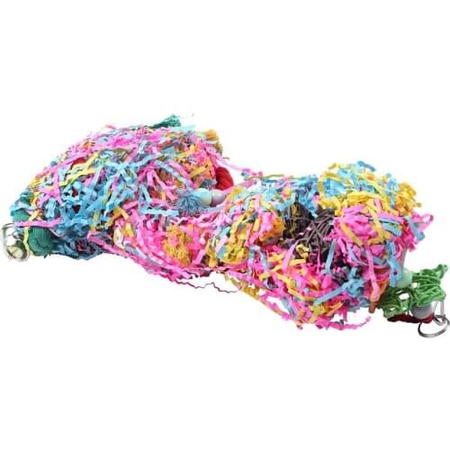 Bird Chewing Toys Parrot Cage Shredder Toy Foraging Hanging Toy For Cockatiel Conure African Grey Amazon(3 Pack)