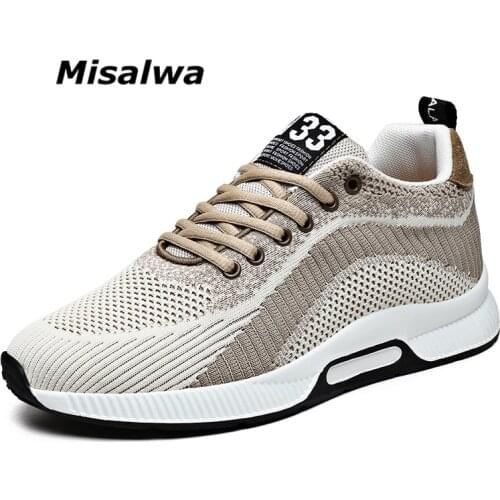 Casual Daily Height Increase 6cm Shoes Blue Versatile Misalwa Summer Spring Mesh Men Sneakers Young Men Student Elevator Shoes