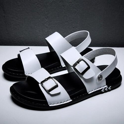 Sandalias de hombre hombres la moda verano 2020 summer genuine leather men cuero piel schuhe sommer sandalen herren breathable