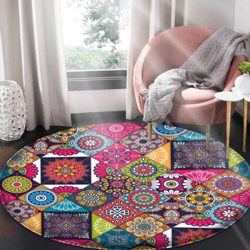 New anti slip Mandala color style carpet zebino floor living room kitchen bathroom living room carpet