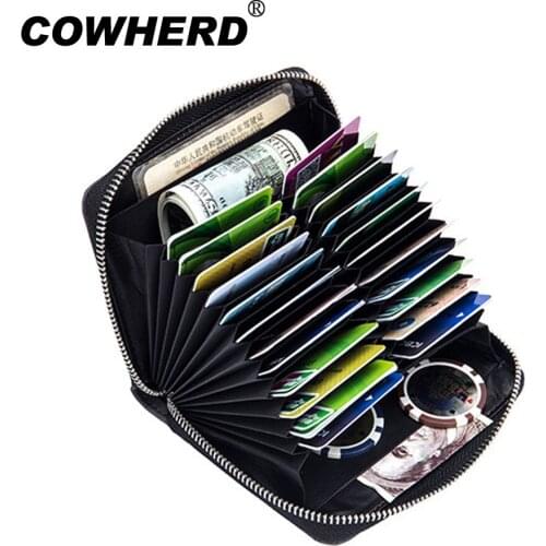 RFID Blocking Men Women Genuine Leather Passport Cover Travel Passport Holder Bag Wallet License Credit Card Case 24 card slots