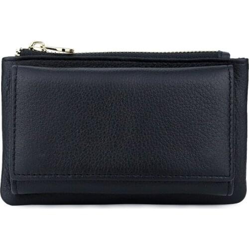 2019 New Arrival Pink/Red/Blue/Black Color Coin Purse For Women Fashion Genuine Leather Men Key Chain Holder Women Coin Wallets