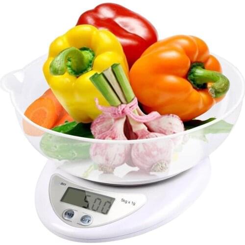 5kg/1g Portable Digital Scale LED Electronic Scales Postal Food Balance Measuring Weight Kitchen Mini Electronic Scales