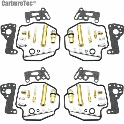 For Yamaha Venture Royale XVZ1300D 1983-1993 XVZ 1300D Carburetor Repair Kit Chamber Gasket Float Valve Needle Seat 4 Sets Parts