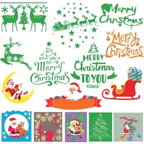 Christmas Series dies Santa Claus Reindeer Tree Metal Cutting Dies for Scrapbooking and Cards Making Paper Craft Dies Gift