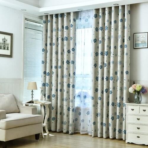 Blackout Curtains For Bedroom Kitchen Window Curtains Shade Floral Blinds Drapes For Living Room Door Cortinas Fabric Tend Panel