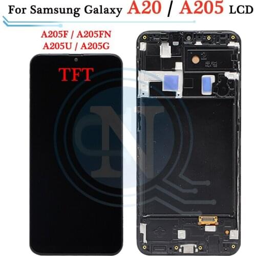 TFT LCD For Samsung Galaxy A20 A205 SM-A205F LCD Display Touch Screen Digitizer Replacement for Samsung A205 display screen