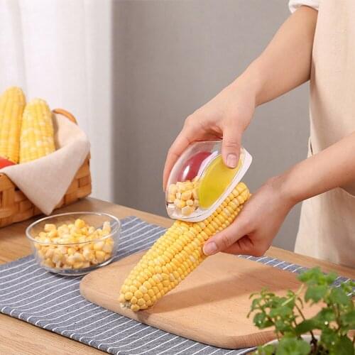 Corn Peeler Cob Remover Fast Shaver Peeler Cutter Tool Manual Grain Separator Practical Kitchen Tools Cob Remover Gadgets