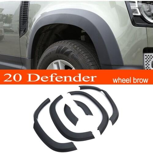 Defender PP Material Matte Black Car Wheel Brow for Lander Rover Defender 2020 2021 2022