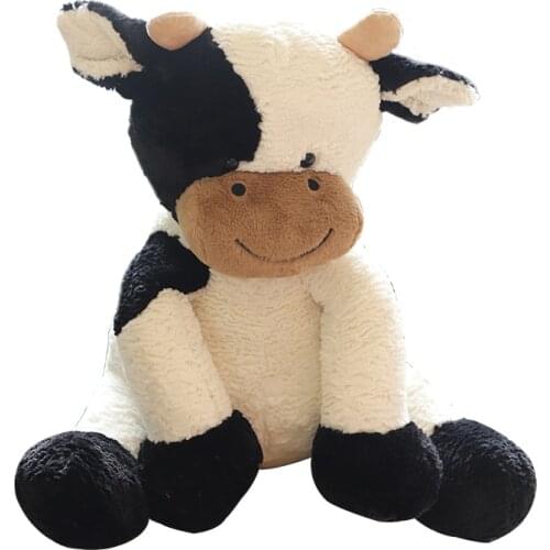 1pc 25CM kawaii Sitting Milk Cow Plush Toys Stuffed Soft Animal Cattle Pillow for Children Kids Home Decor Birthday Gifts