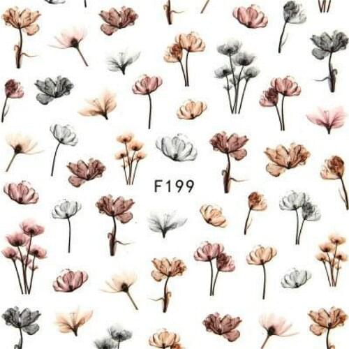 1Pcs Dark Flowers Stickers Random Repeat Mixture Doodling Travel Stickers On The Car Motorcycle Luggage Laptop Bike Scooter