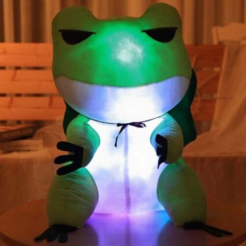 1 pcs 25cm Japan kawaii casual game travel frog plush luminous toy stuffed animal doll girl girl child birthday gift