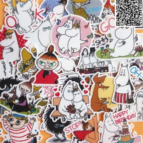 30 pcs Cartoon horse and owner stickers for Home decor on phone book macbook laptop sticker decal fridge skateboard doodle toy