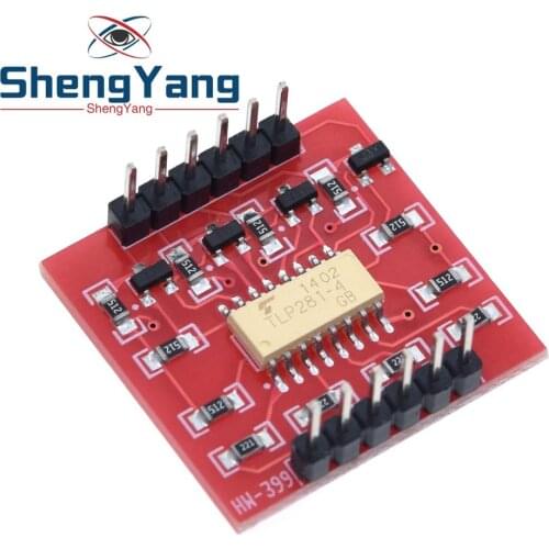 TLP281 4 CH 4-Channel Opto-isolator IC Module For Arduino Expansion Board High And Low Level Optocoupler Isolation 4 Channel