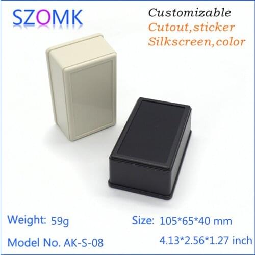 4 pcs, 105*65*40mm china supplier szomk plastic project box electrical pcb outlet boxes high quality diy plastic enclosure box