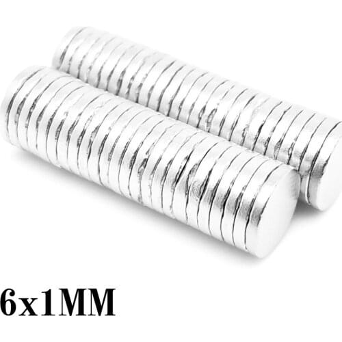 50/100/200/500/1000/2000PCS 6x1 mm Thin Small Round Neodymium Strong Magnets N35 6x1mm Powerful Strong Magnetic Magnets 6*1 mm
