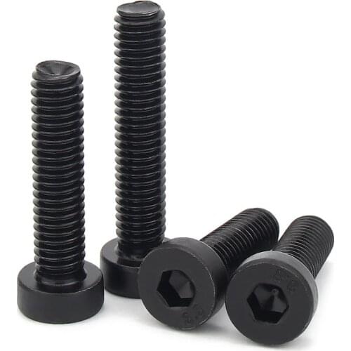 5-10pc M3 M4 M5 M6 M8 Grade 8.8 steel Black DIN7984 Hex Hexagon Socket Thin Low Short Profile Head Allen Cap Screw Bolt