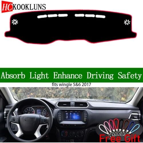 For great wall wingle 5 wingle 6 2017 Dashboard Cover Sun Shade Non-slip Dash Mat Pad Carpet Car Stickers Interior Accessories