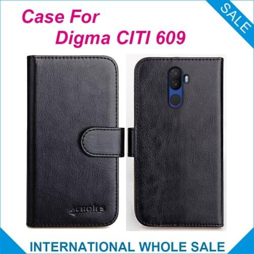 Digma CITI 609 Case 6 Colors Flip Slots Leather Wallet Cases For Digma CITI 609 Cover Slots Phone Bag Credit Card