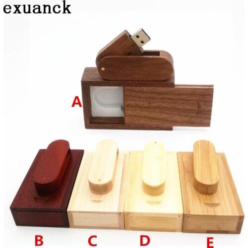 Exuanck custom logo gift usb sticks 10pcs/lot wooden medel 4- 32GB pendrive usb 2.0 memory flash drive wedding party photography
