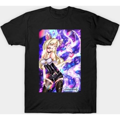 Men t-shirt KDA Ahri Tshirt Women T Shirt Men Cotton Tees Streetwear Harajuku