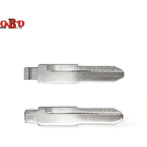 HKOBDII 10 pcs/lot Metal Blank Uncut Flip KD Remote Key Blade Type 61# NO. 61 Blade For Mazda
